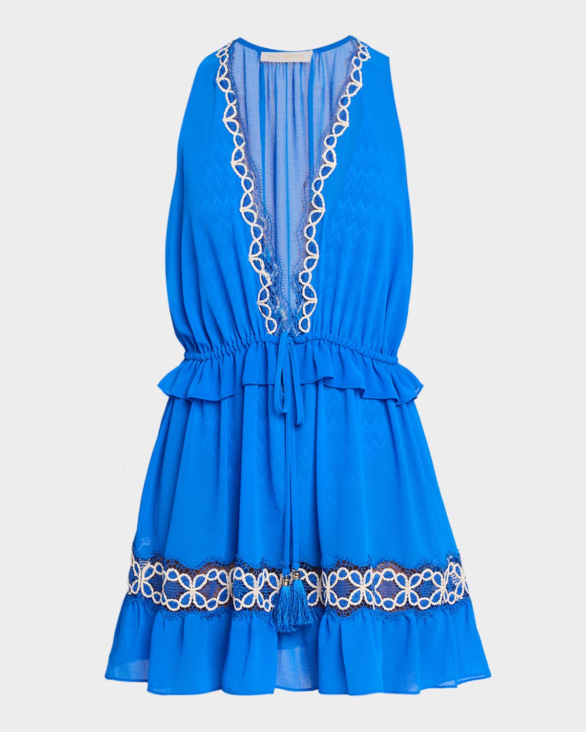 Ramy Brook Gwendolyn Embroidered Coverup Mini Dress