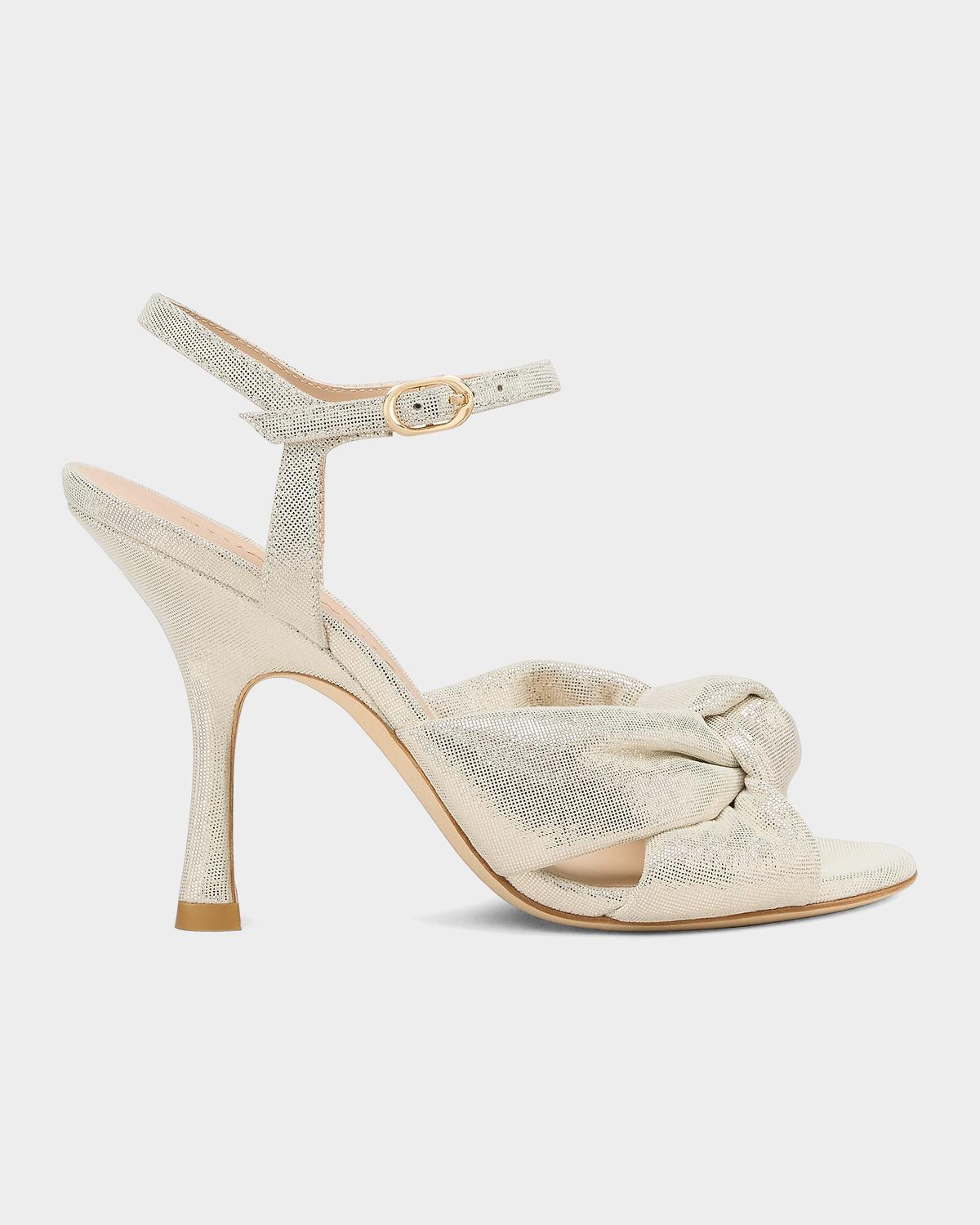 Stuart Weitzman 100mm Soplaya Ankle-Strap Sandals