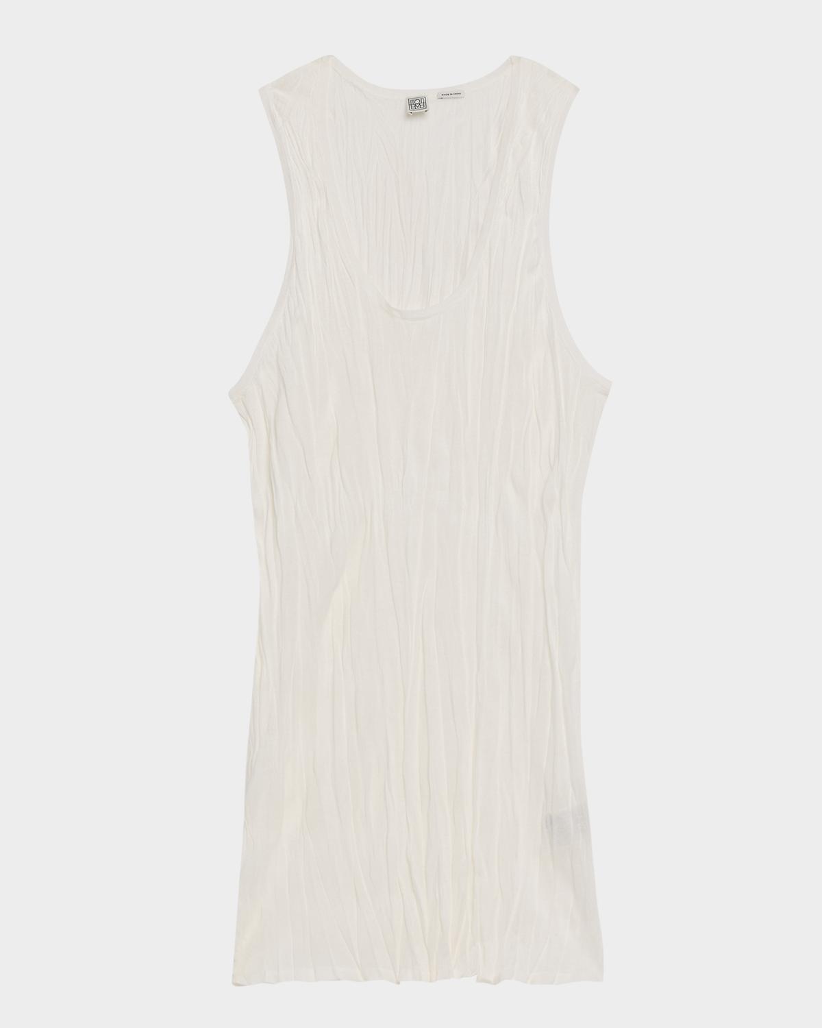 Toteme Crinkled Knit Tank Top