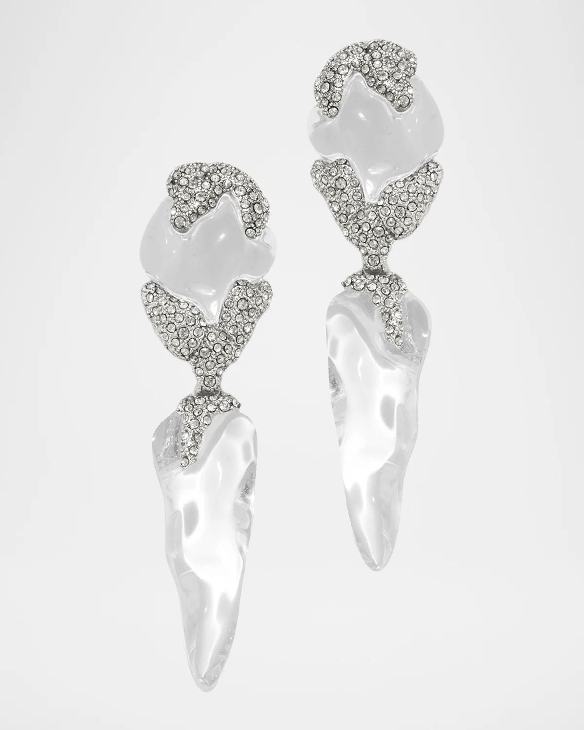 Silverlake Lucite Post Drop Earrings
