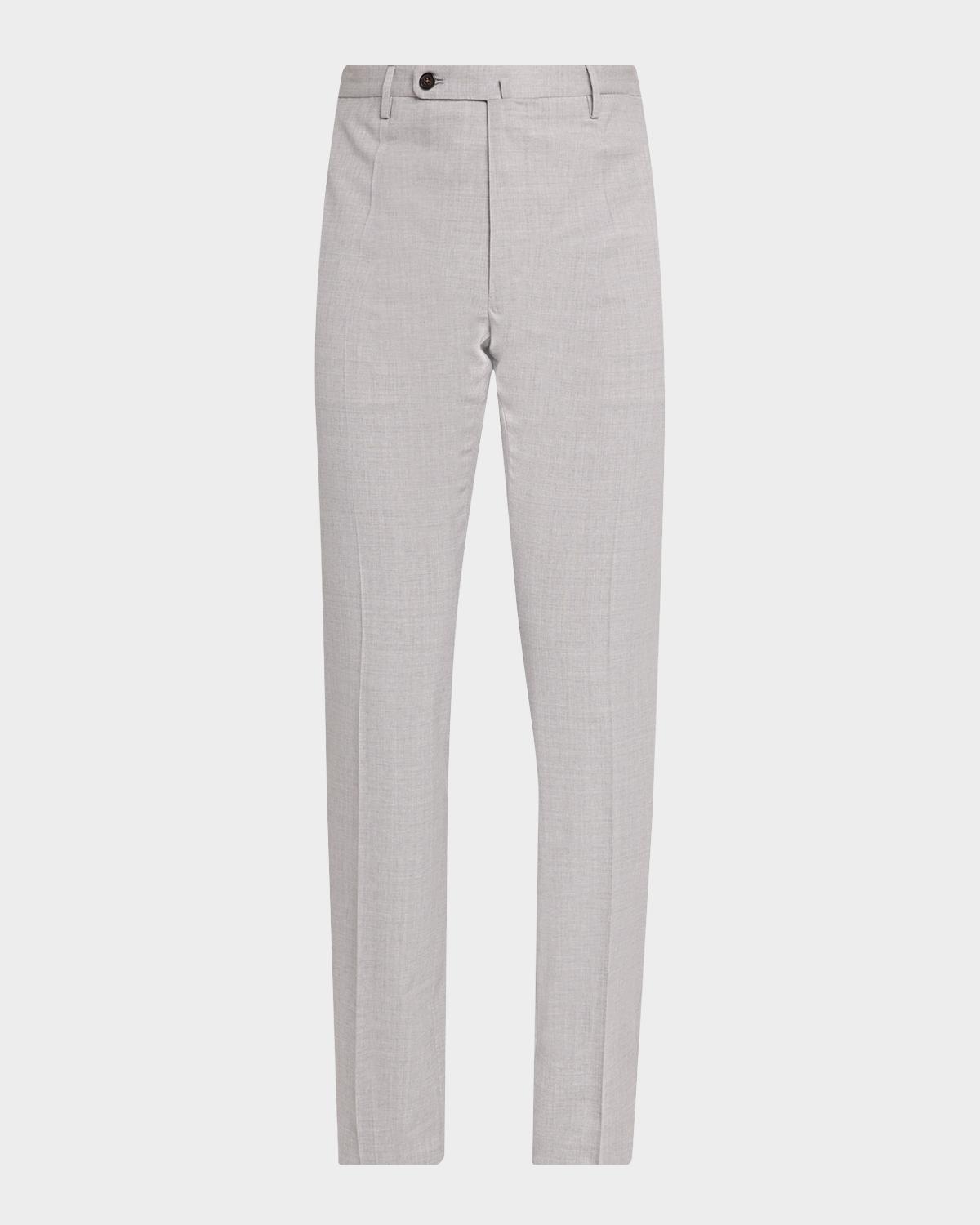 Incotex Men's Slim-Fit Tropical Wool Trousers