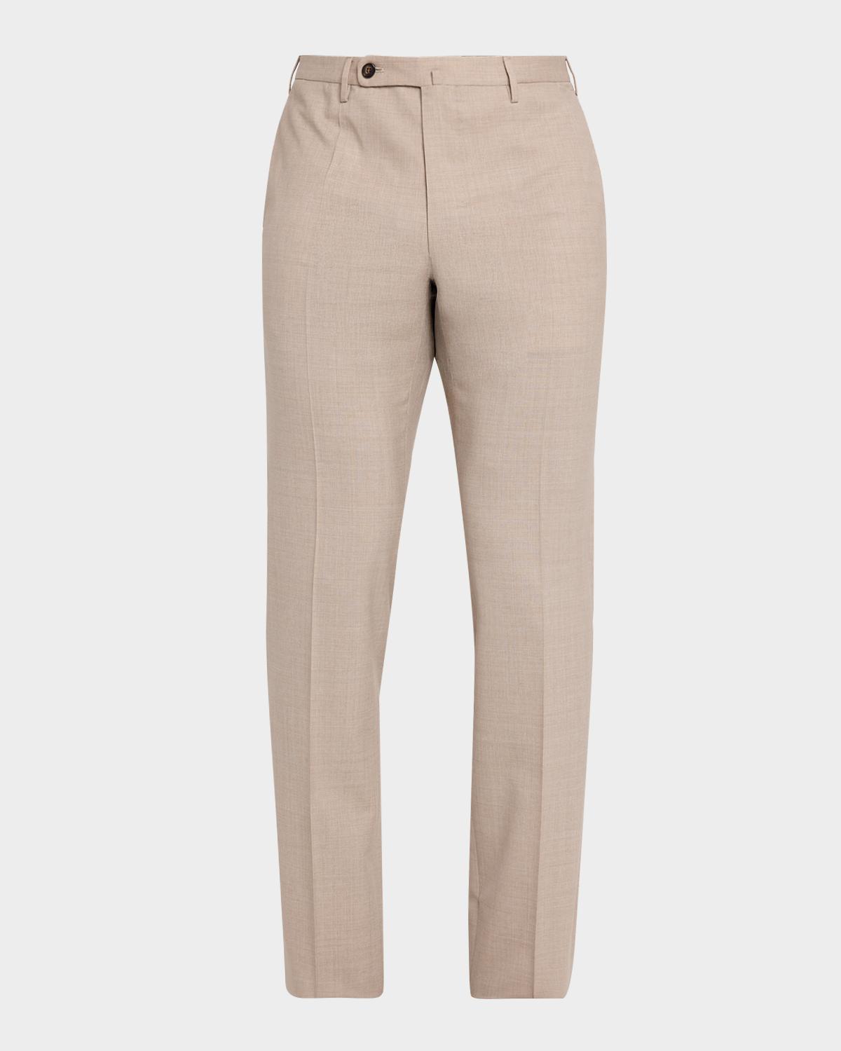 Incotex Men's Slim-Fit Tropical Wool Trousers