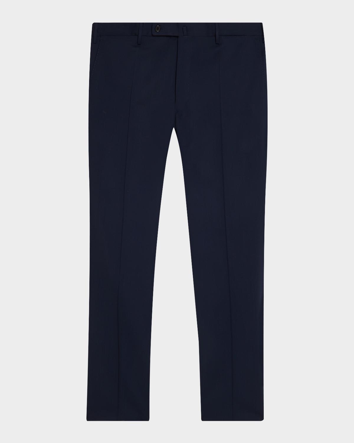 Incotex Men's Slim-Fit Tropical Wool Trousers