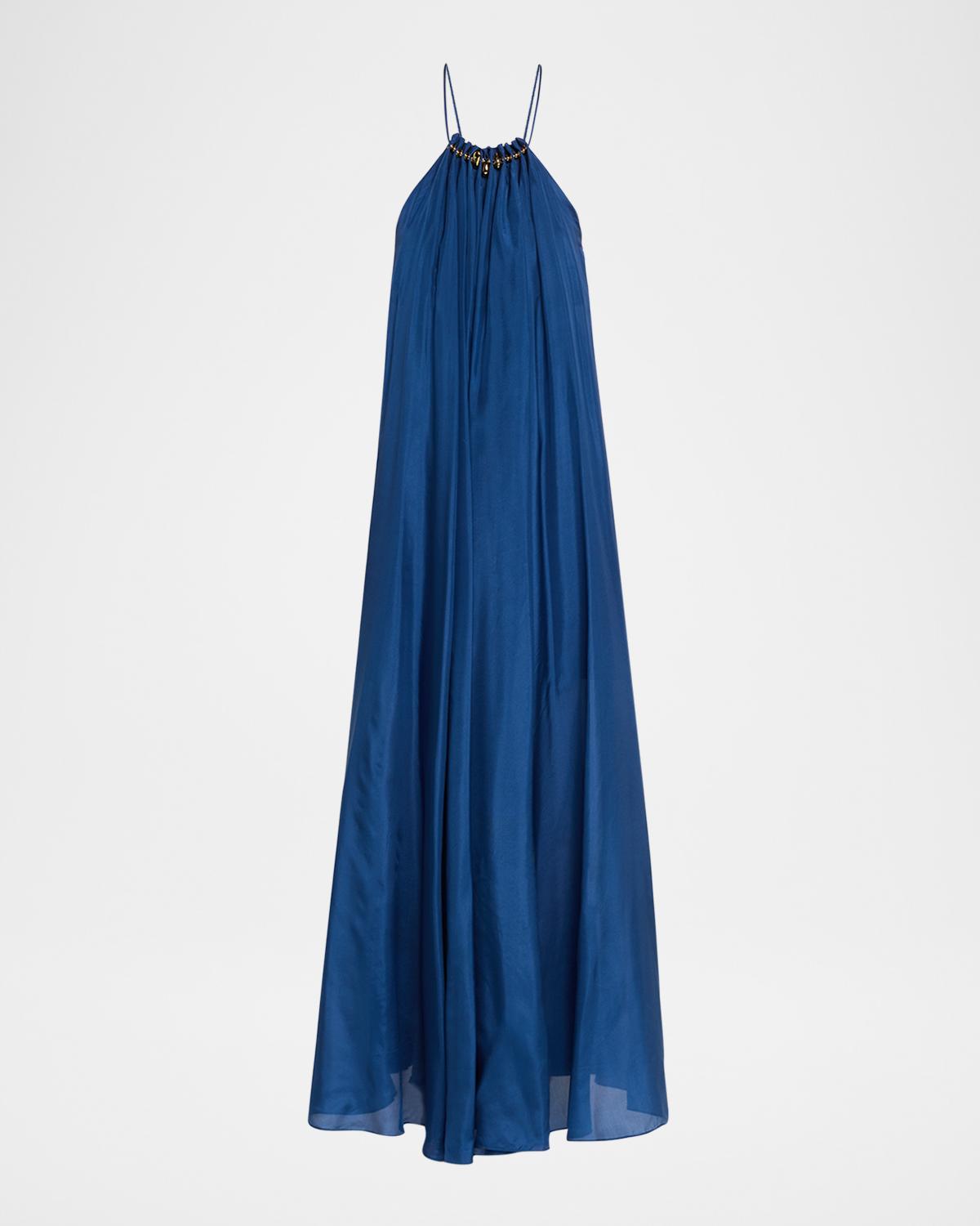 Zimmermann Aster Gathered Bead Maxi Dress