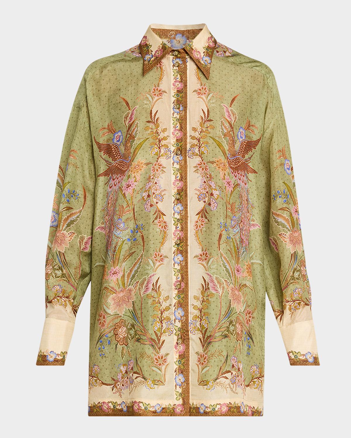 Zimmermann Indra Relaxed Silk Shirt