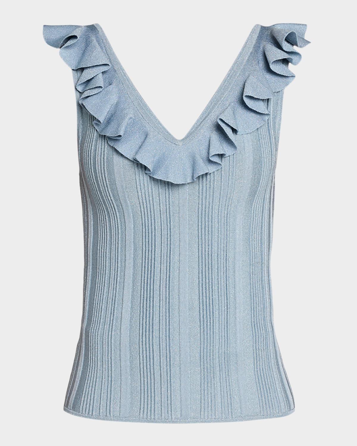 Zimmermann Aster Metallic Frill Top