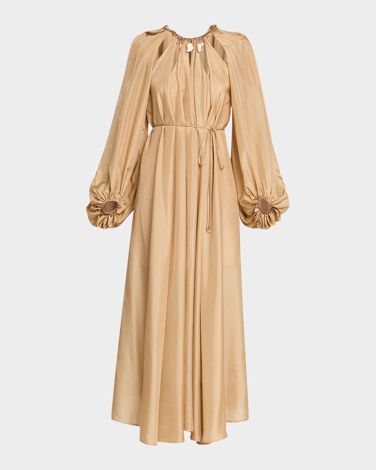 Zimmermann Mahon Silk Chain Maxi Dress