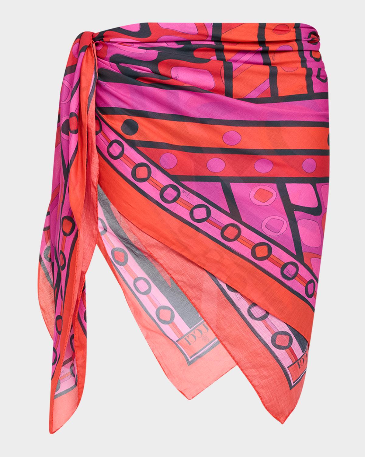 Pucci Mixed Print Cotton Pareo