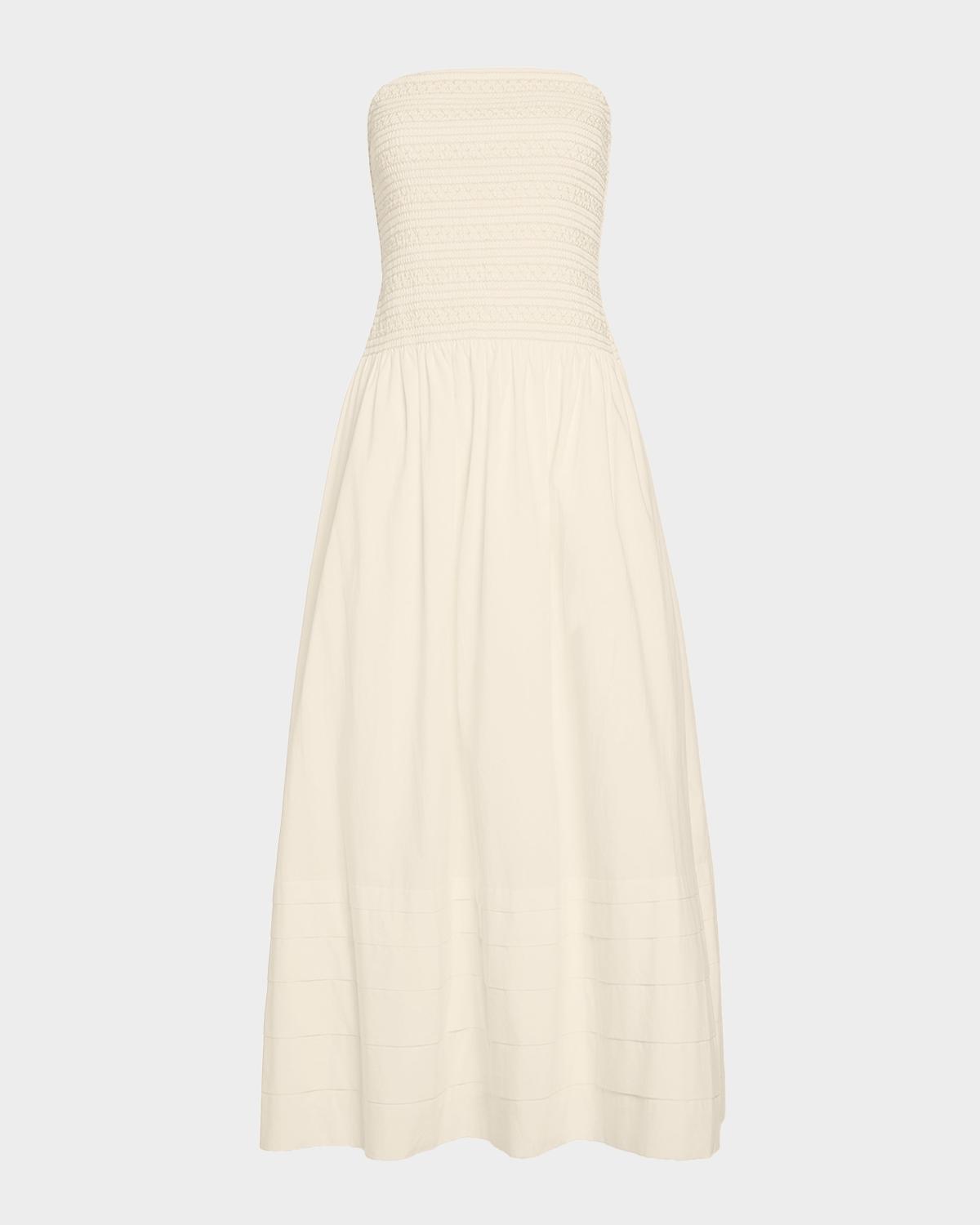 Ramy Brook Jace Smocked Strapless Maxi Dress