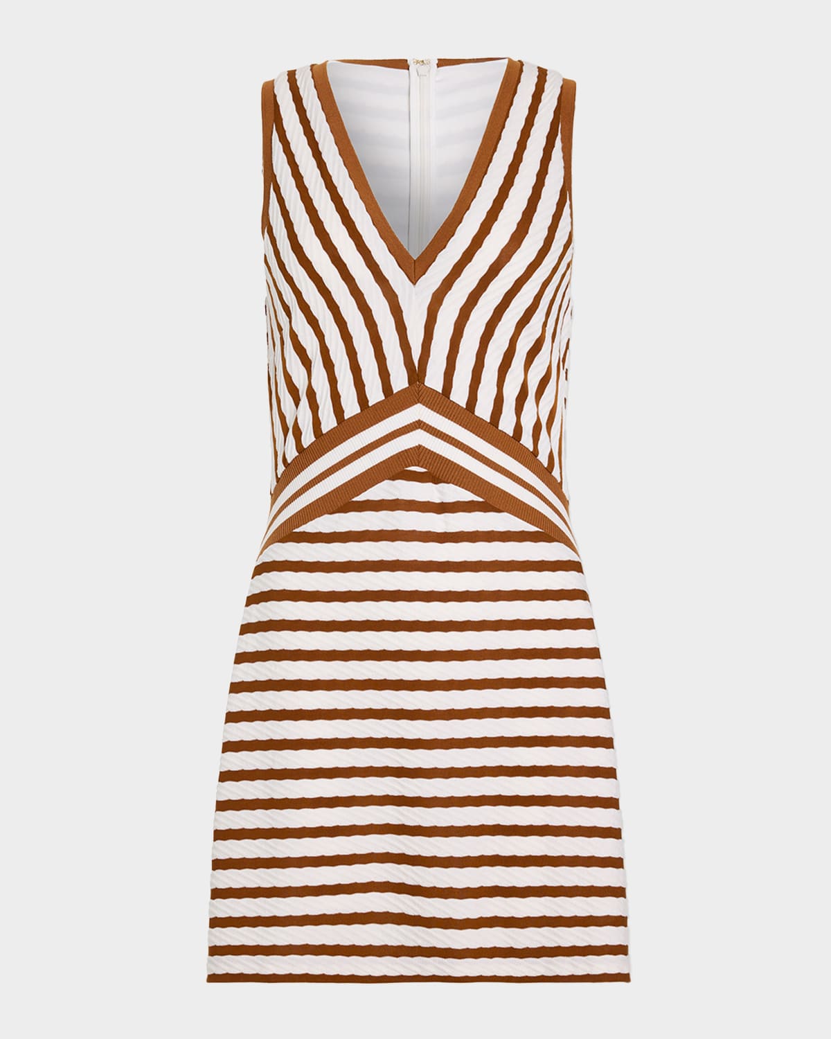 Ramy Brook Marta Striped Knit Mini Dress