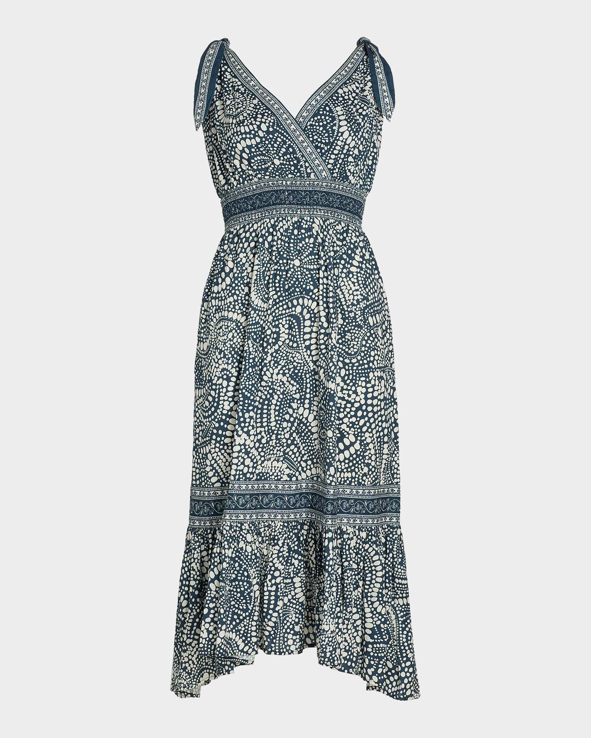 Ramy Brook Mariam Smocked-Waist Midi Dress