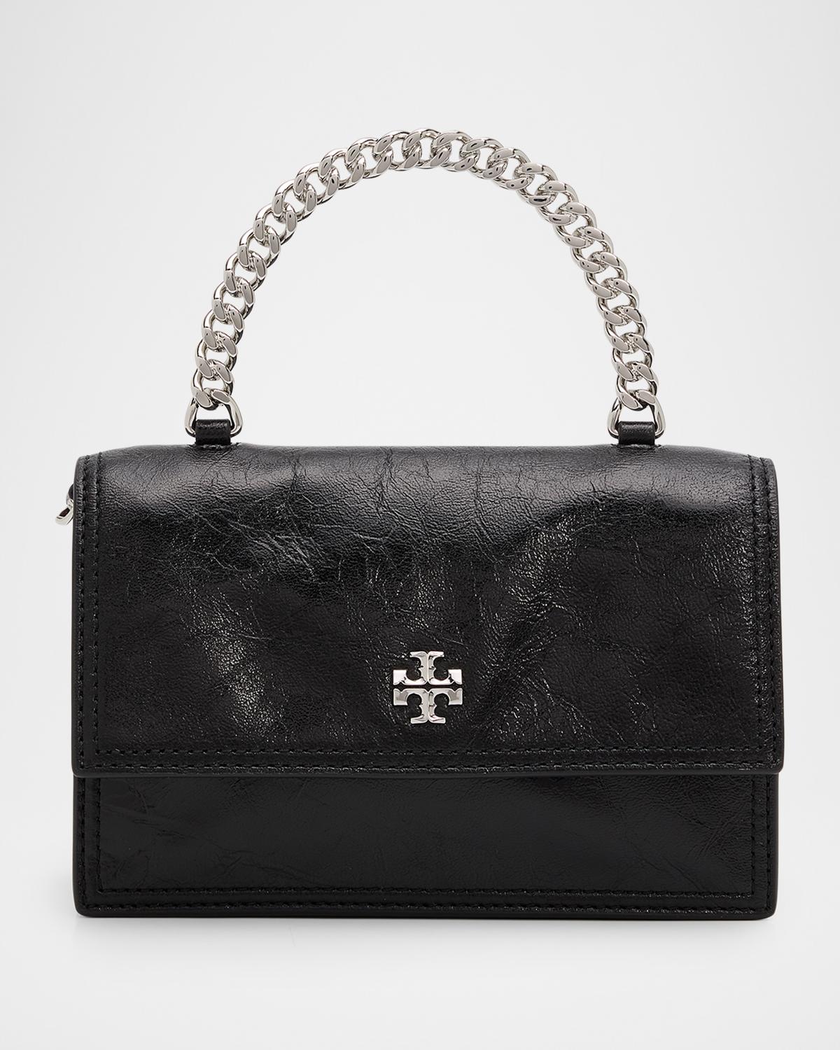 Kira Mini Deconstructed Leather Top-Handle Bag