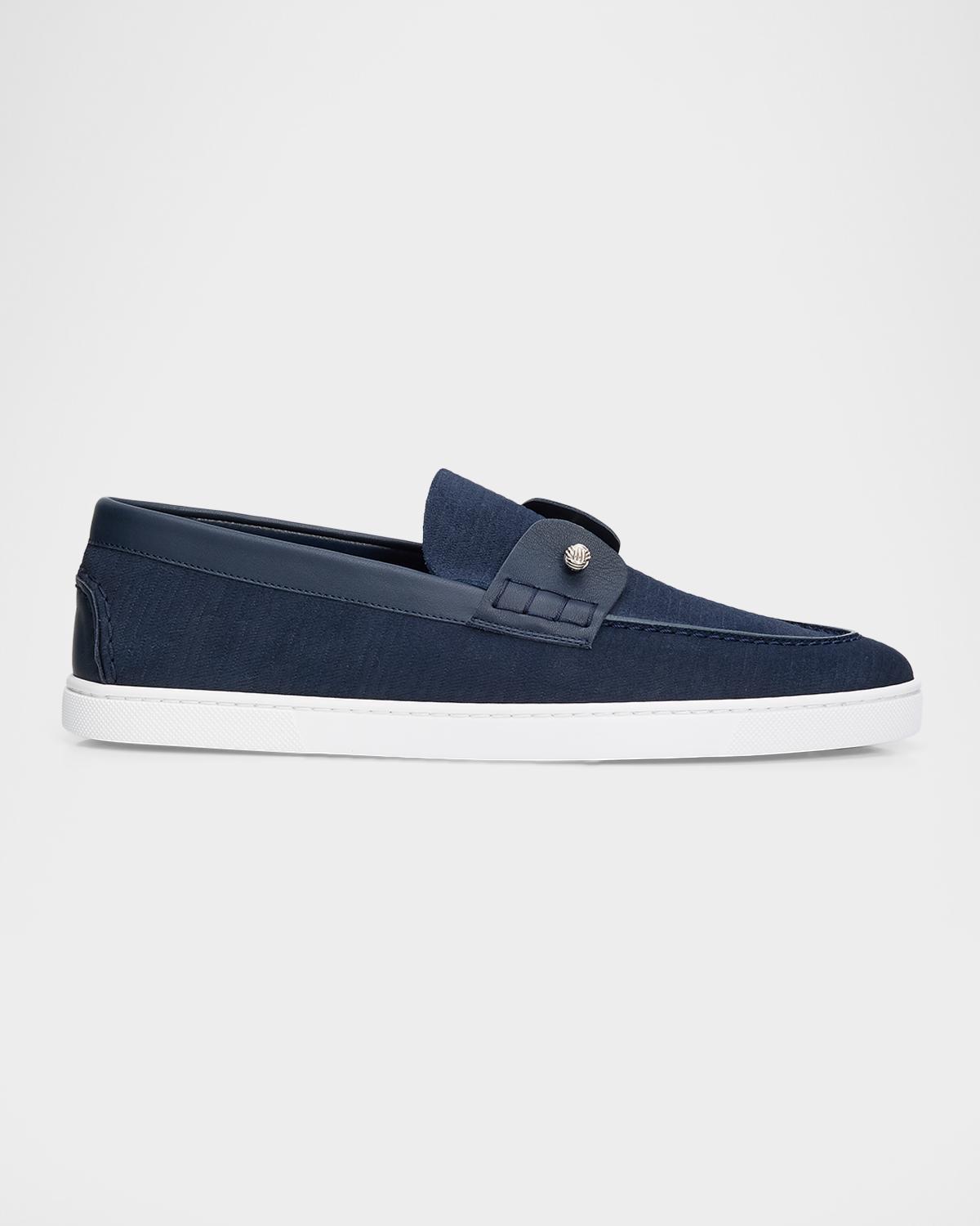 Christian Louboutin Men's Chambeliboat Yacht Leather Boat Shoes