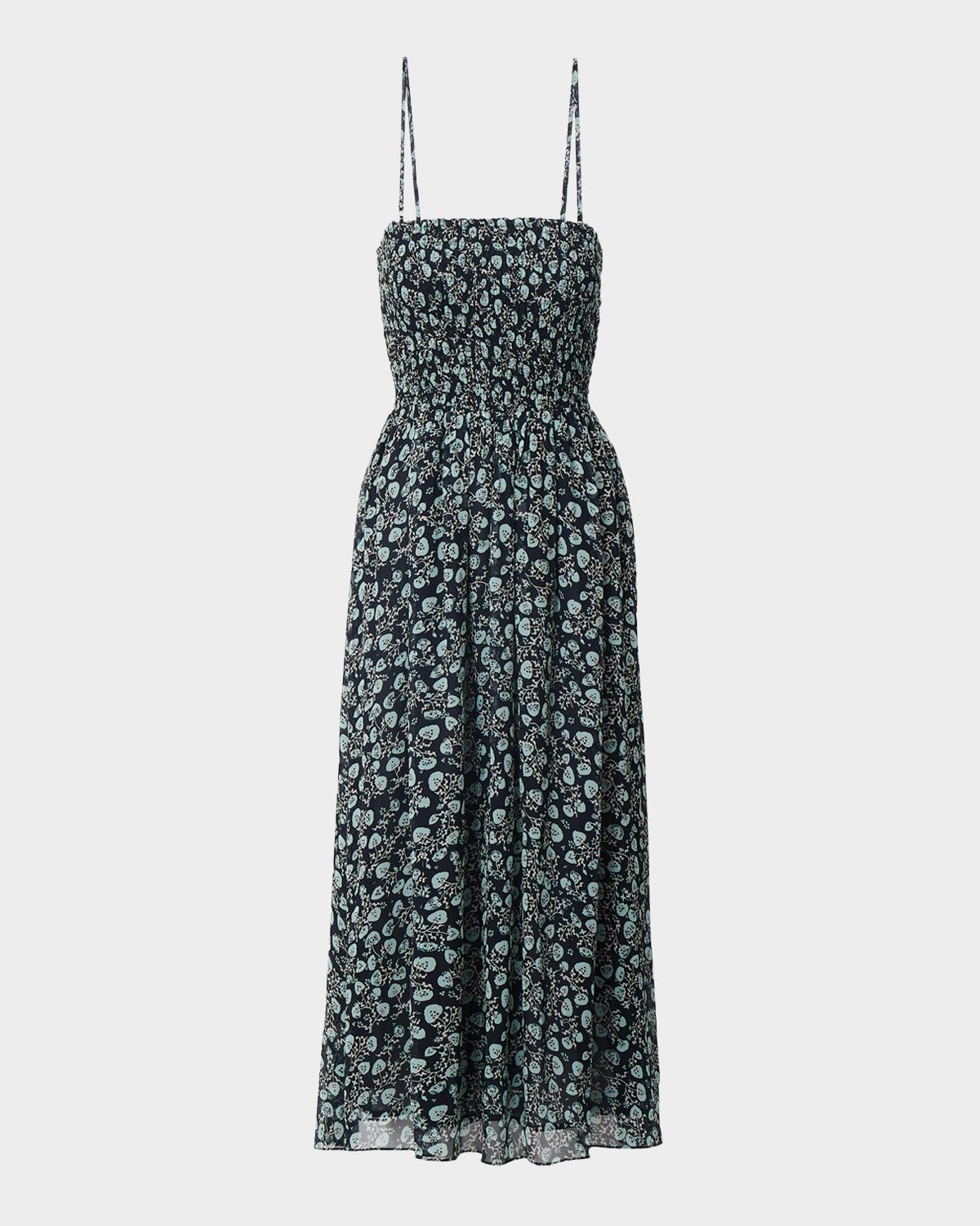 rag & bone Hallie Floral Midi Dress with Removable Straps