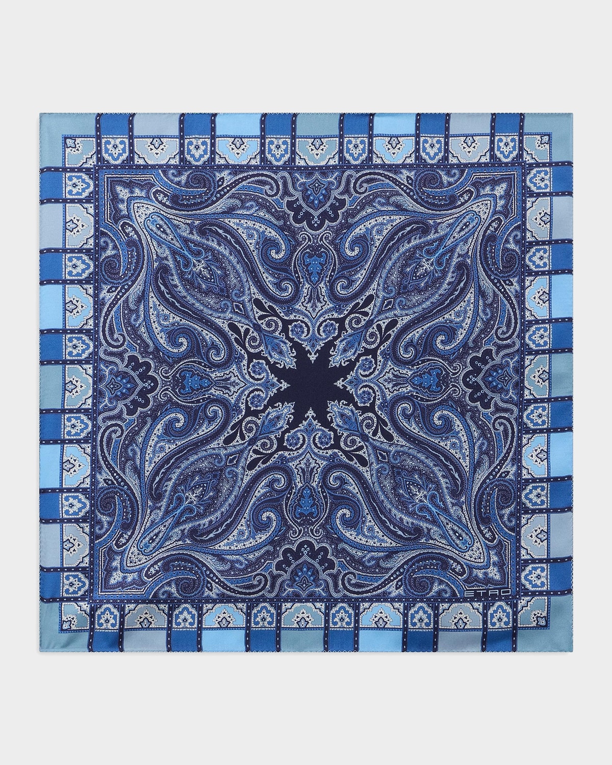 Etro Men 's Paisley Silk Square Scarf | Thumbnail 4
