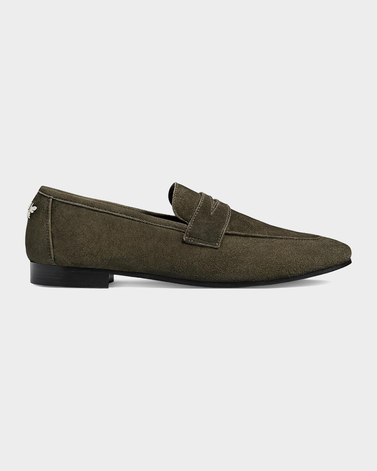 Bougeotte Flaneur Suede Penny Loafers