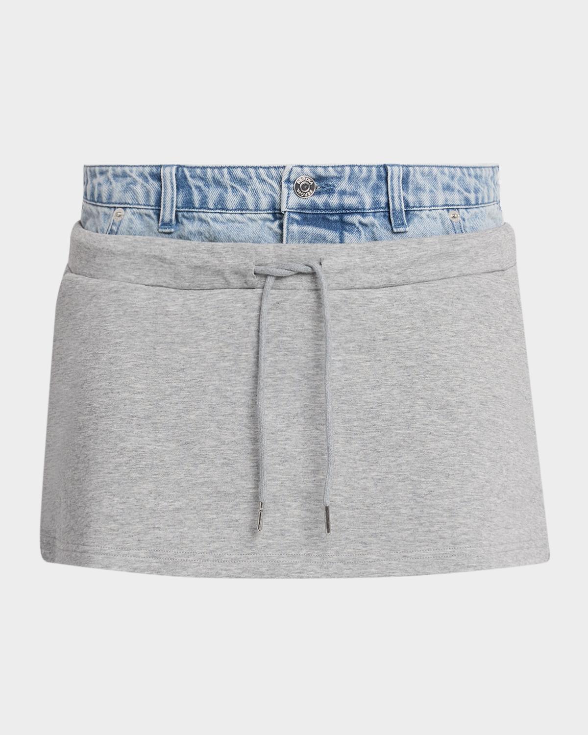 SEROYA Bertha Layered Mini Skirt