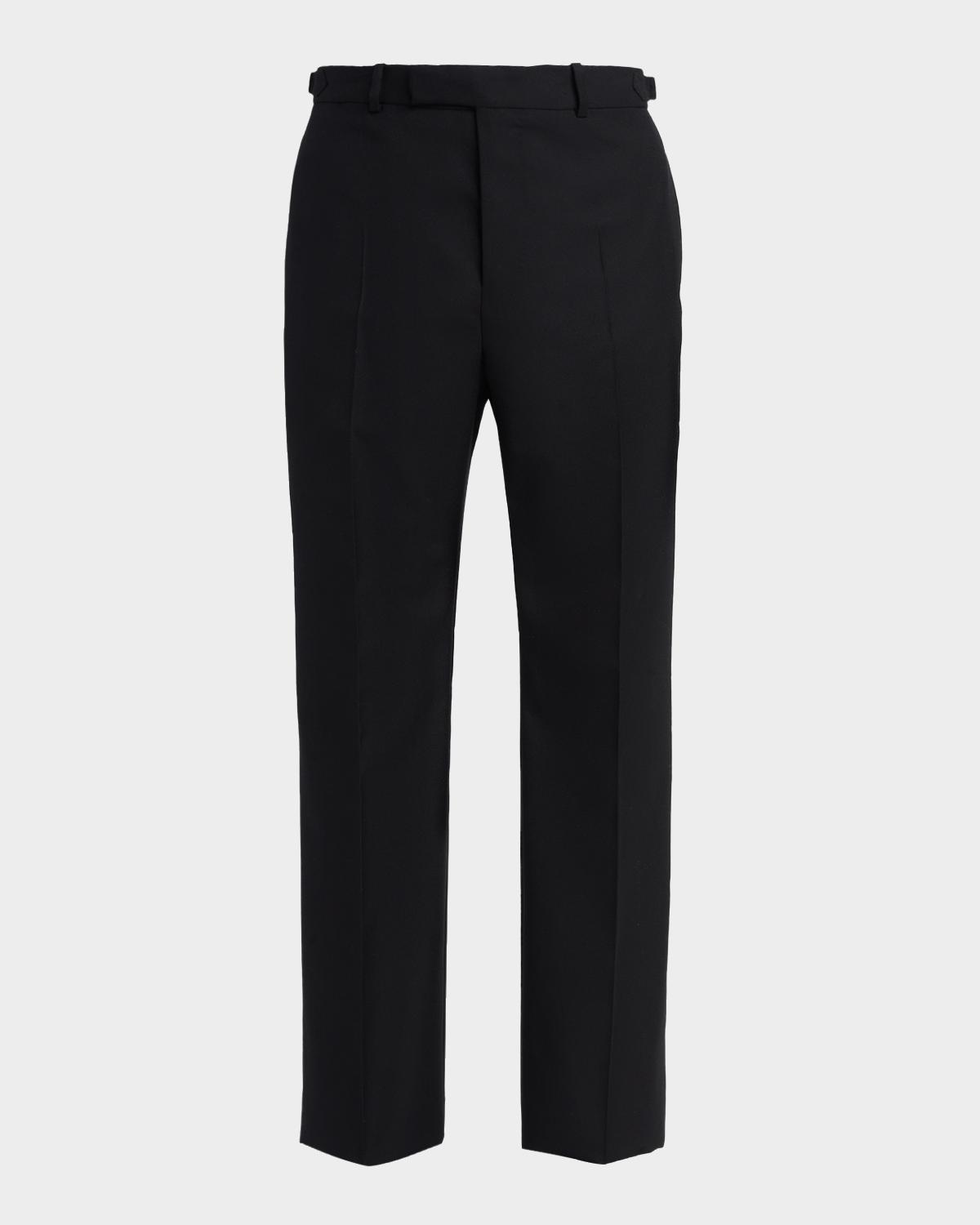 McQueen Men's Mid-Rise Straight-Leg Trousers