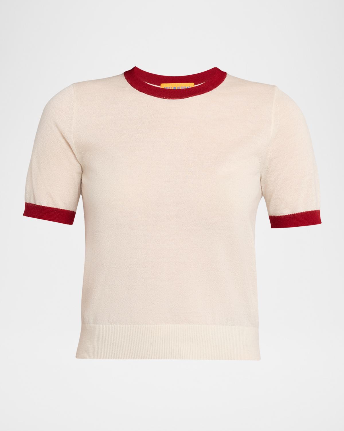 Guest in Residence Airy Ringer Cashmere Tee