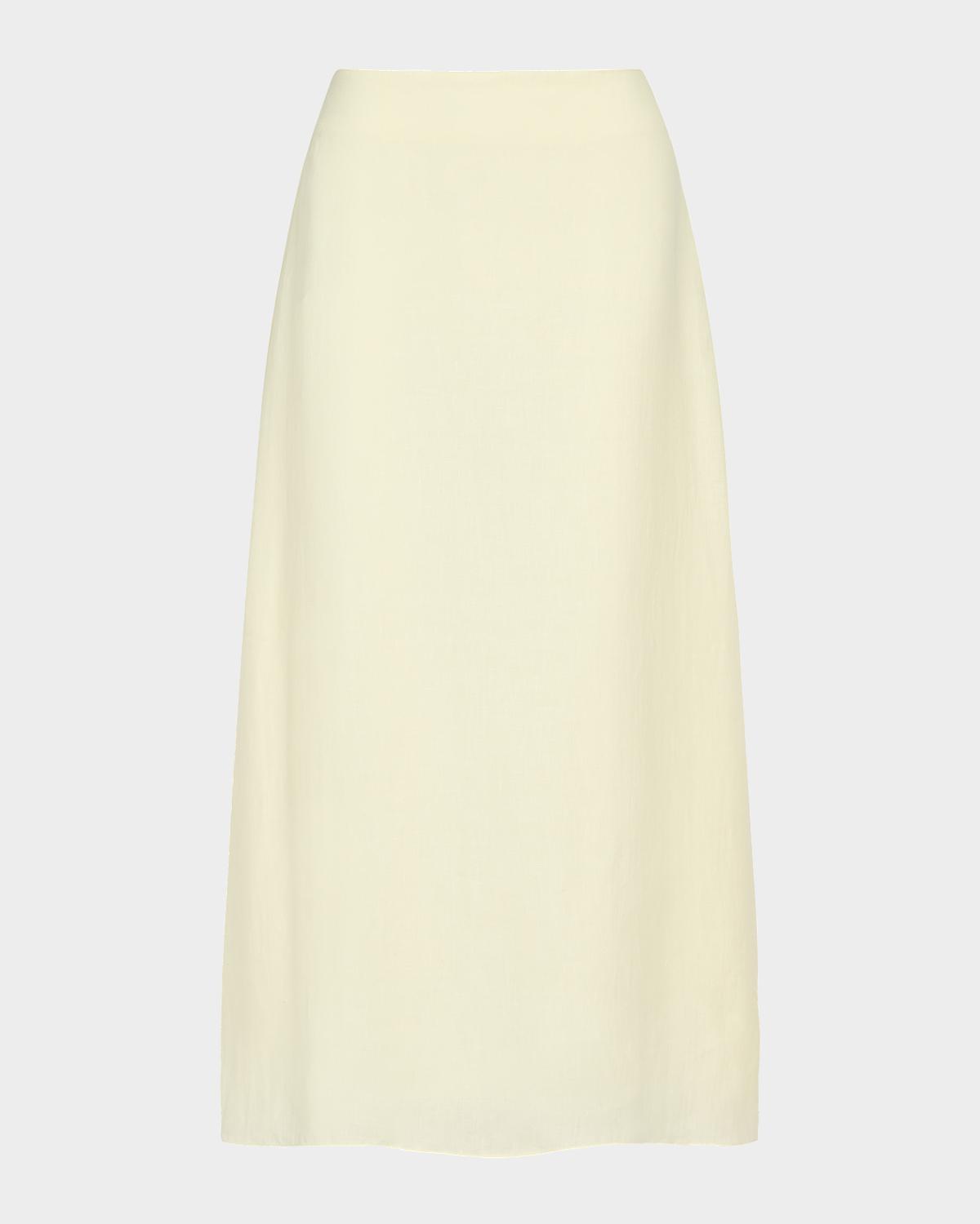 TWP The A-Line Linen Skirt
