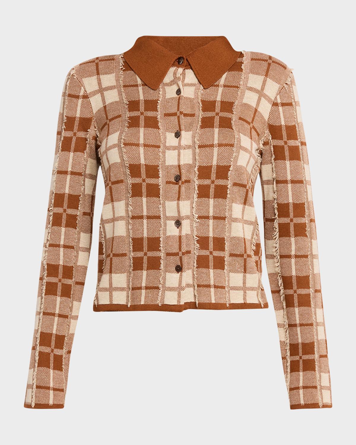 Guest in Residence Fringe Plaid Elle Shirt
