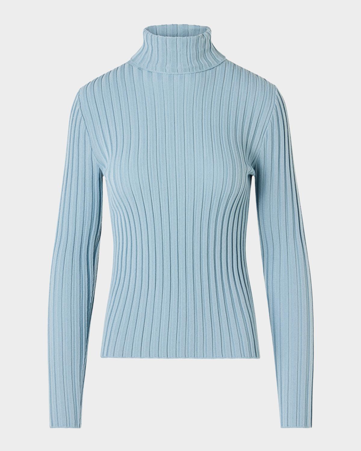 Akris punto Wool Knit Turtleneck Sweater