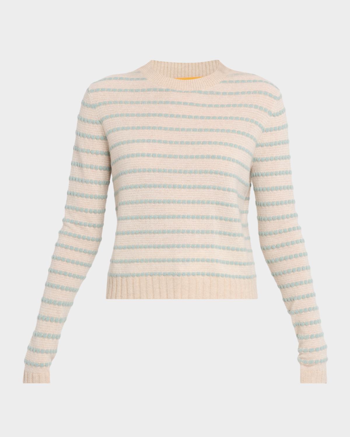 Guest in Residence Pebble Stripe Cashmere Sweater