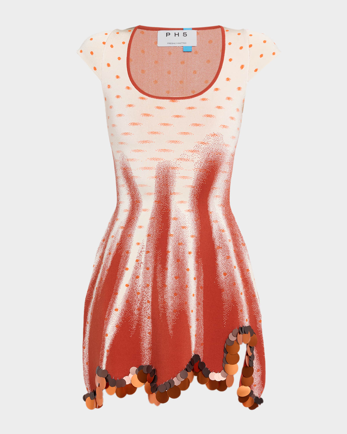 Ph5 Tina Embellished Mini Dress In Brown