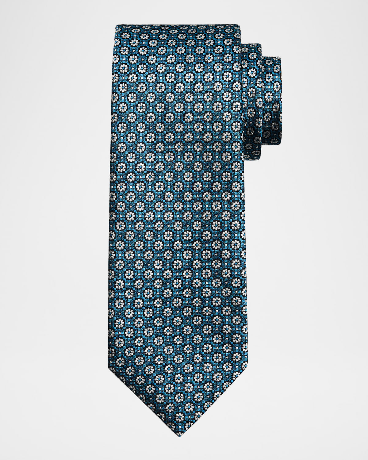 Isaia Men 's Floral Silk Tie | Thumbnail 4