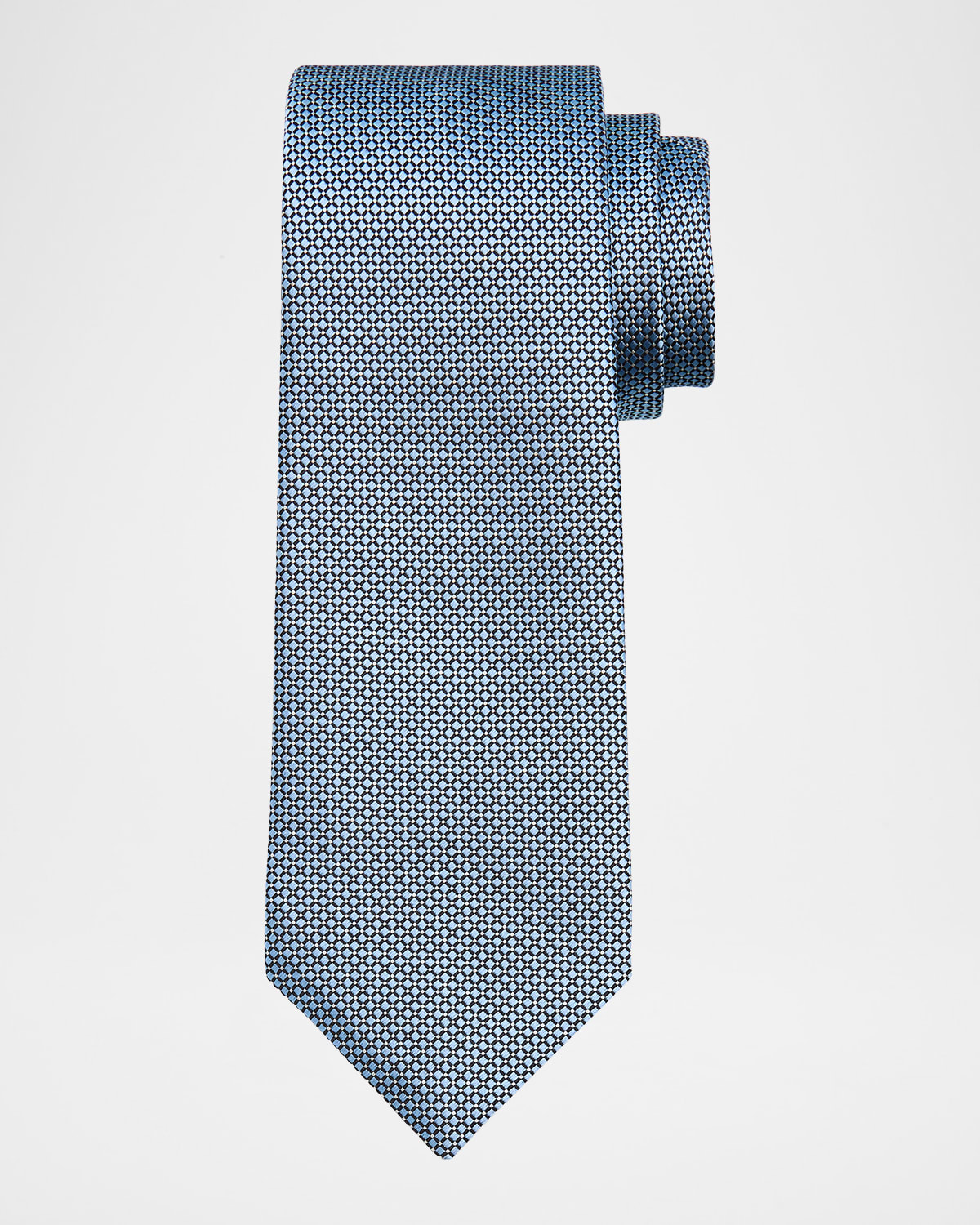 Isaia Men 's Diamond-Print Silk Tie