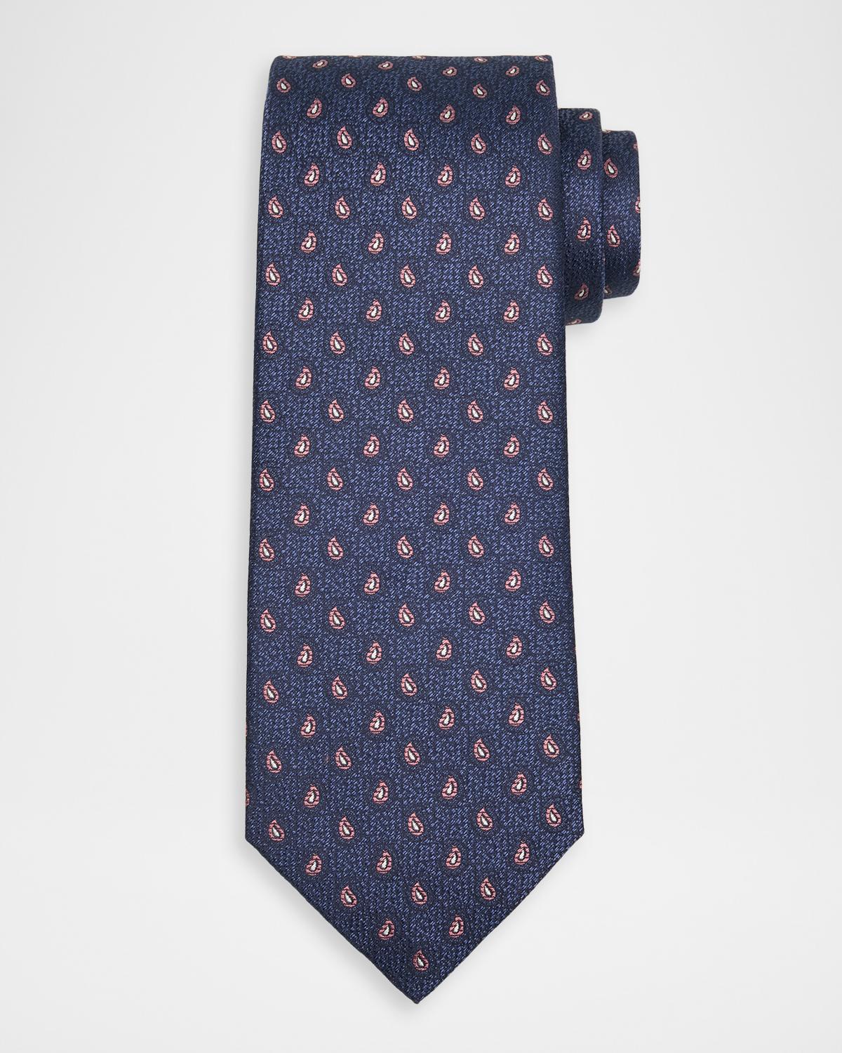 Isaia Men's Paisley Silk Tie