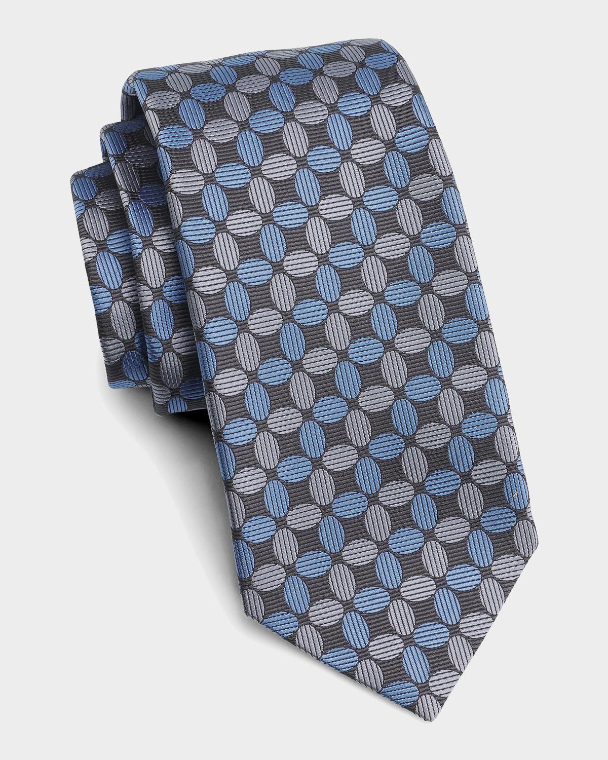 Isaia Men's Geometric Silk Tie