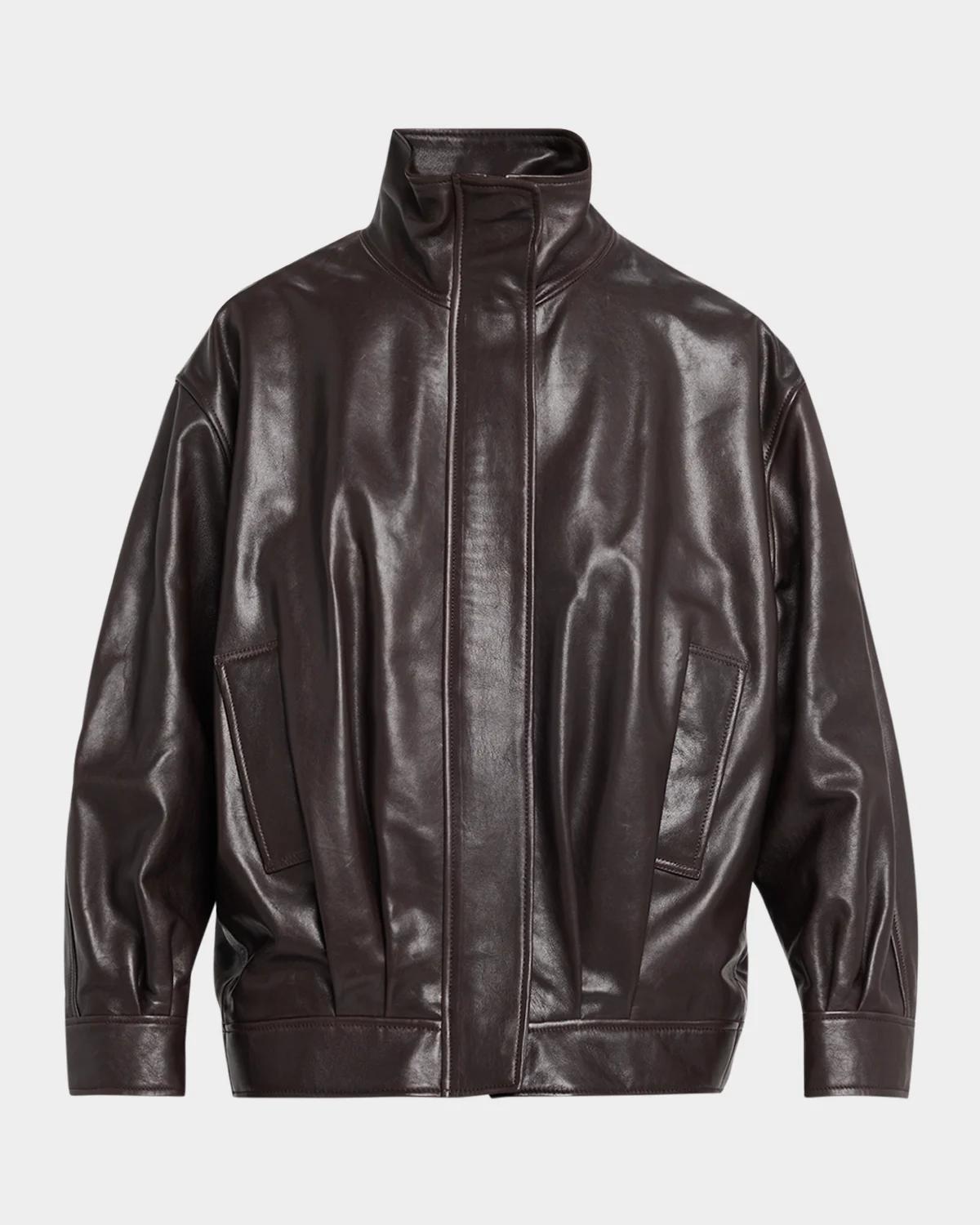 Arma Paula Oversized Leather Jacket