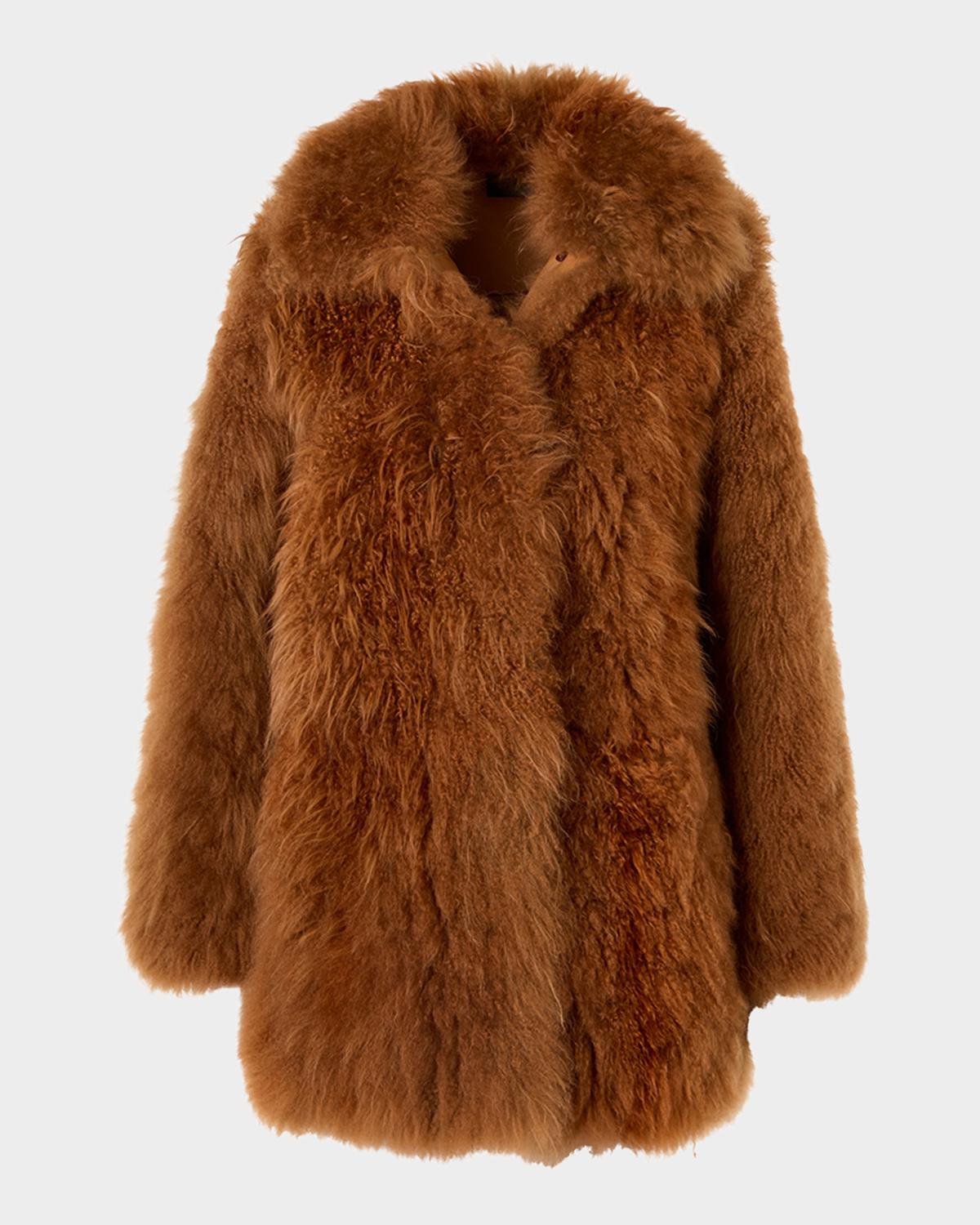 Akris Yaron Cashmere Shearling Short Coat