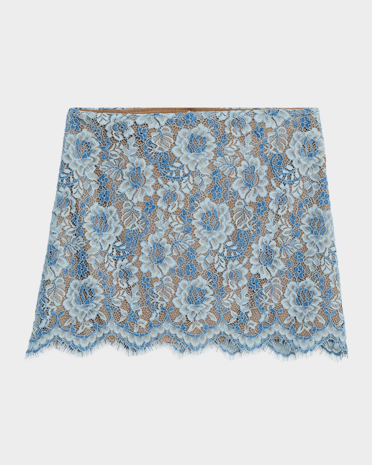 JBQ Adrienne Floral Lace Mini Skirt
