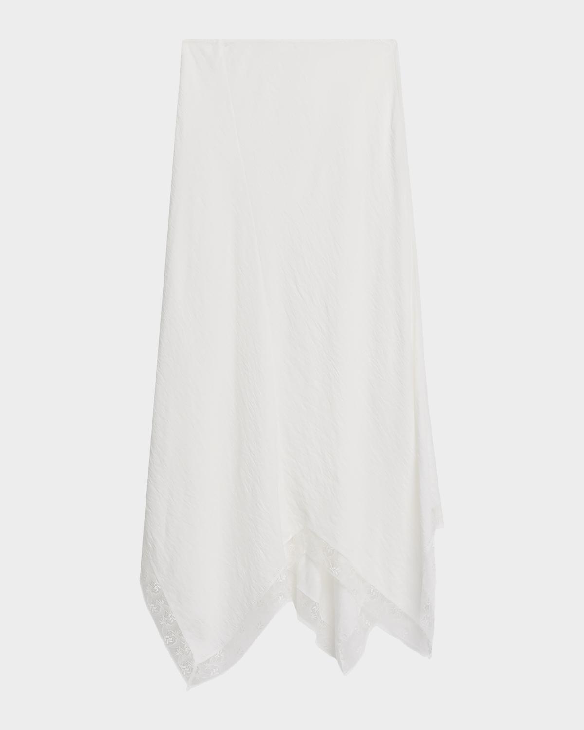 Sablyn Keri Paneled Bias-Cut Handkerchief Skirt