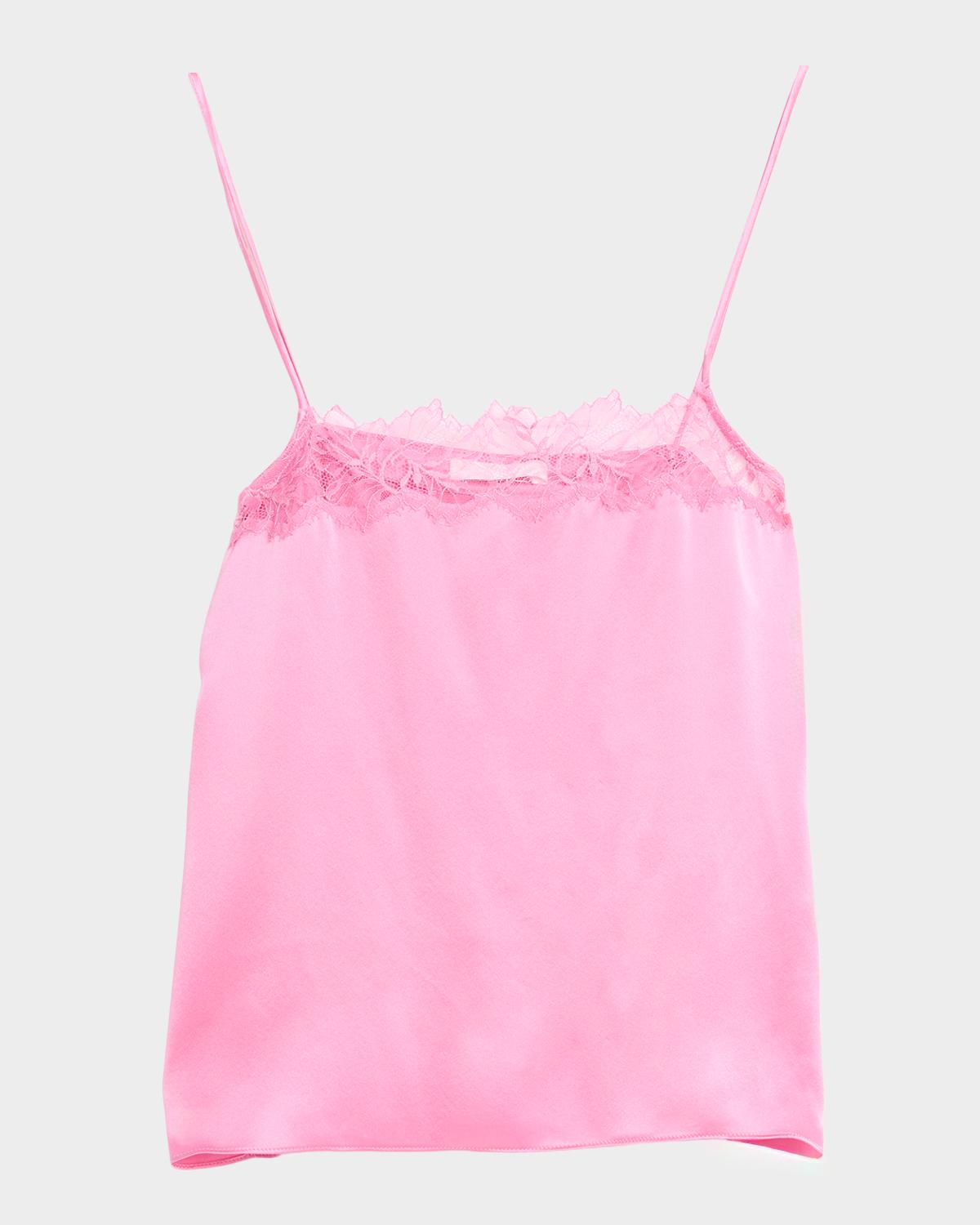 Sablyn Haya Silk Lace-Trim Top