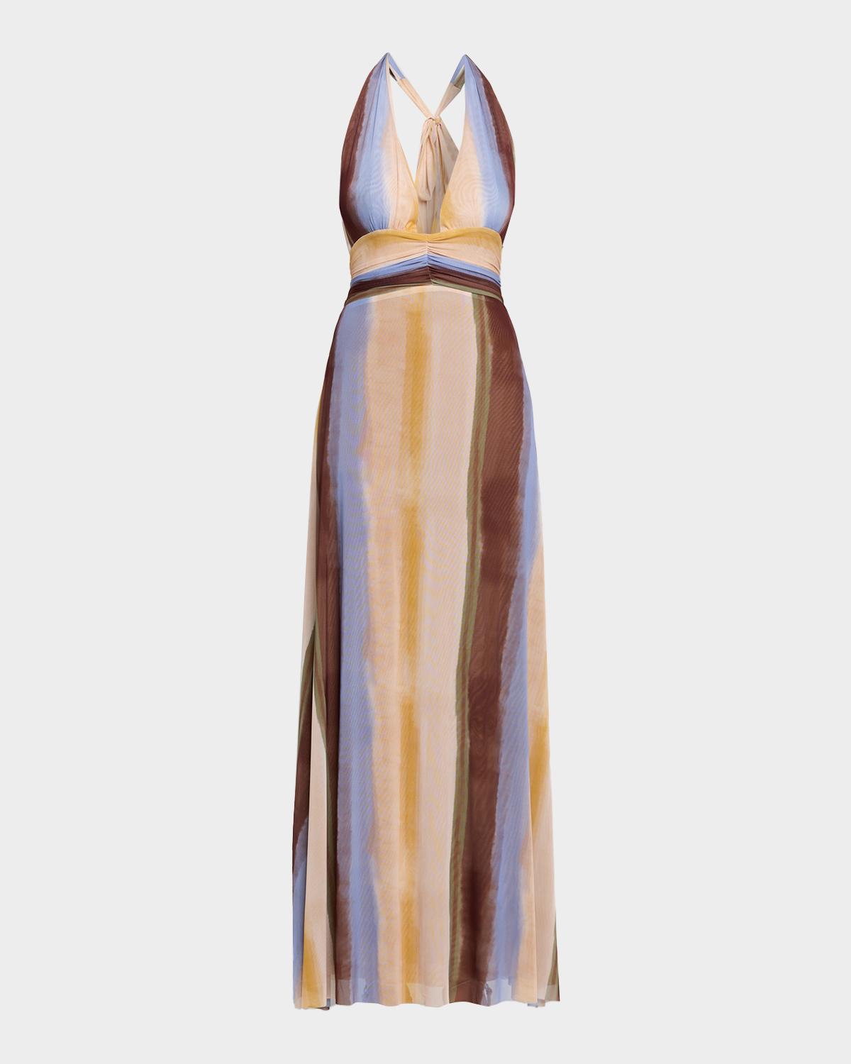 JBQ Sage Halter Maxi Dress