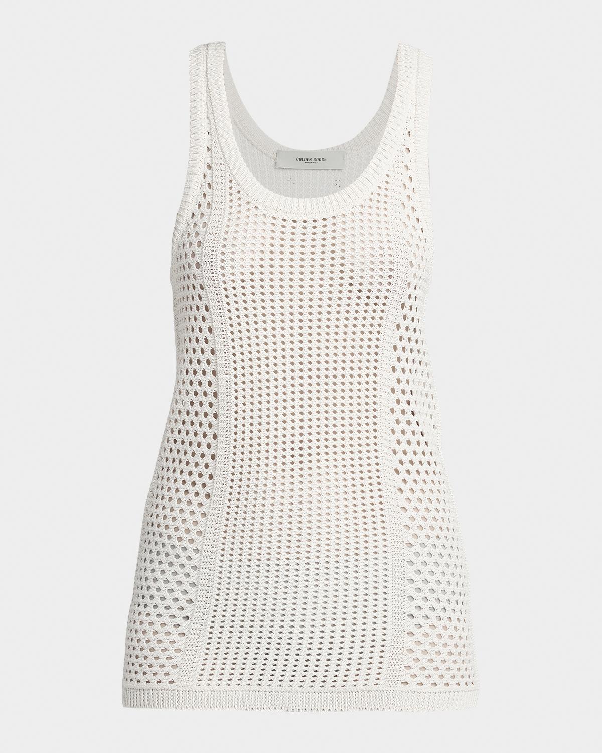 Golden Goose Journey Open-Knit Tank Top