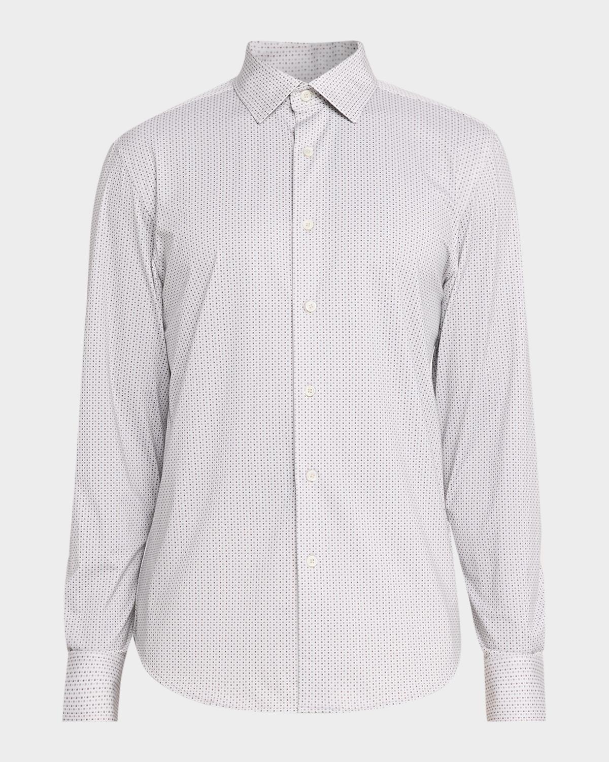 Bugatchi Men's James OoohCotton Geometric-Print Sport Shirt
