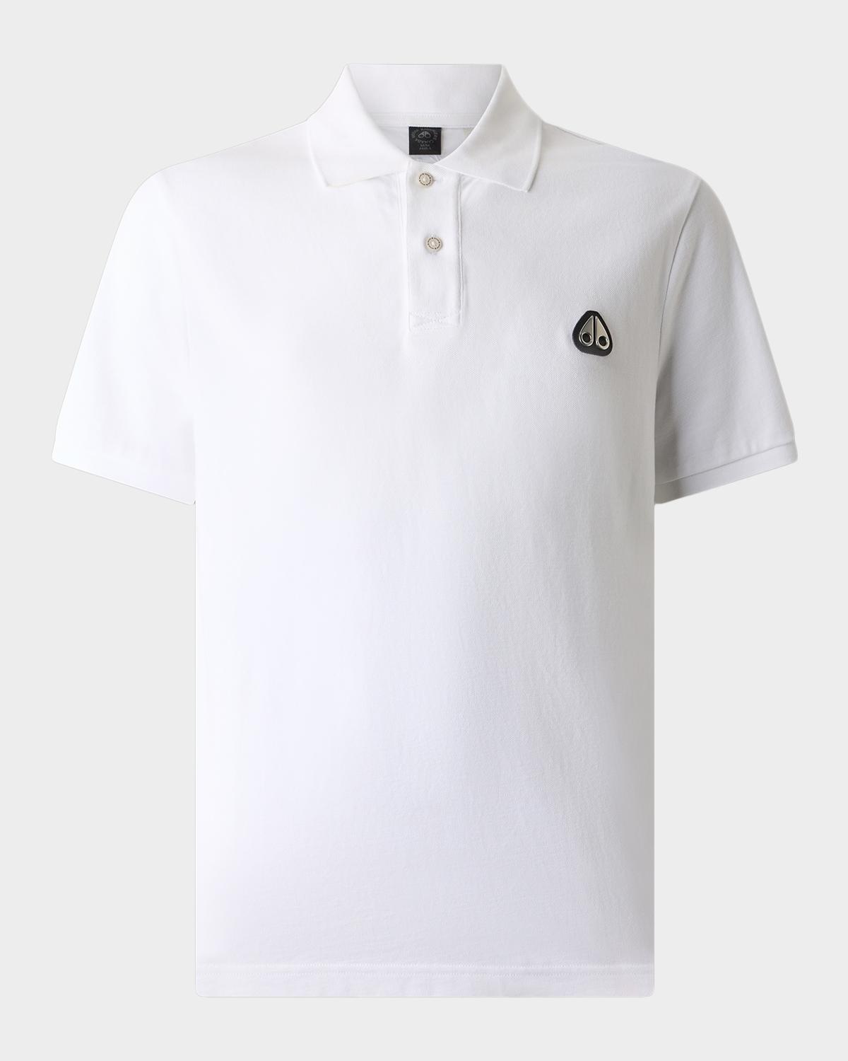 Moose Knuckles Men's Everett Cotton Pique Polo Shirt