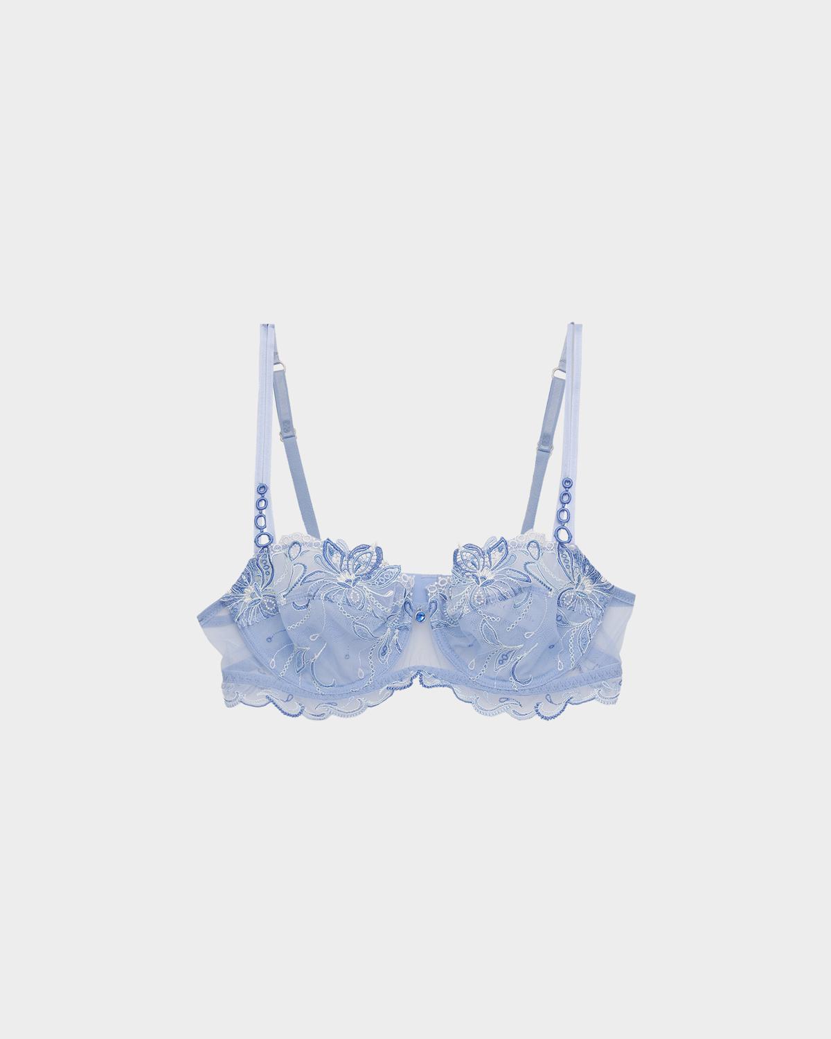 Lise Charmel Nymphe Bleue Embroidered Tulle Demi Bra