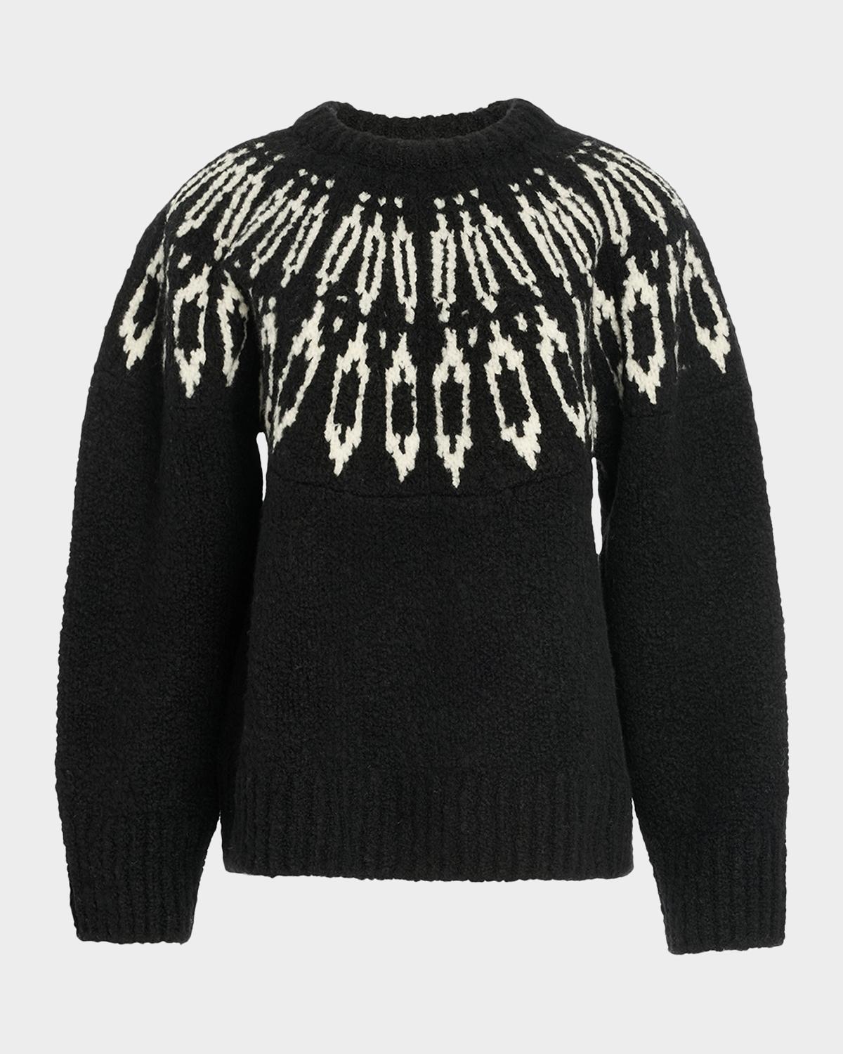 Altuzarra Coleman Fair Isle Wool Crewneck Sweater