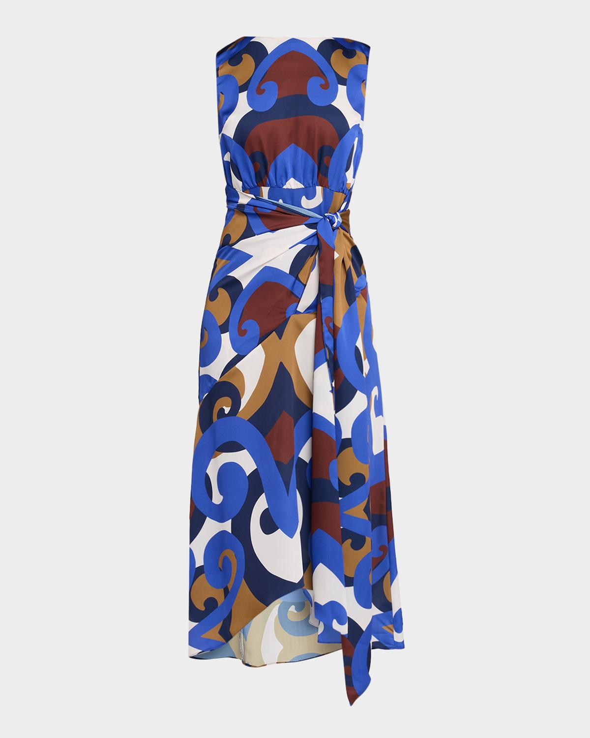MISA Los Angeles Miles Printed Midi Dress