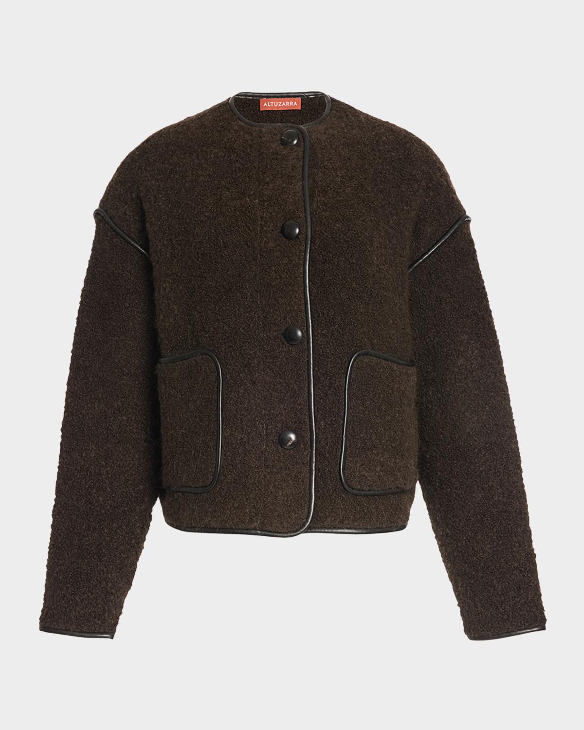 Altuzarra Irving Single-Breasted Alpaca Boucle Jacket