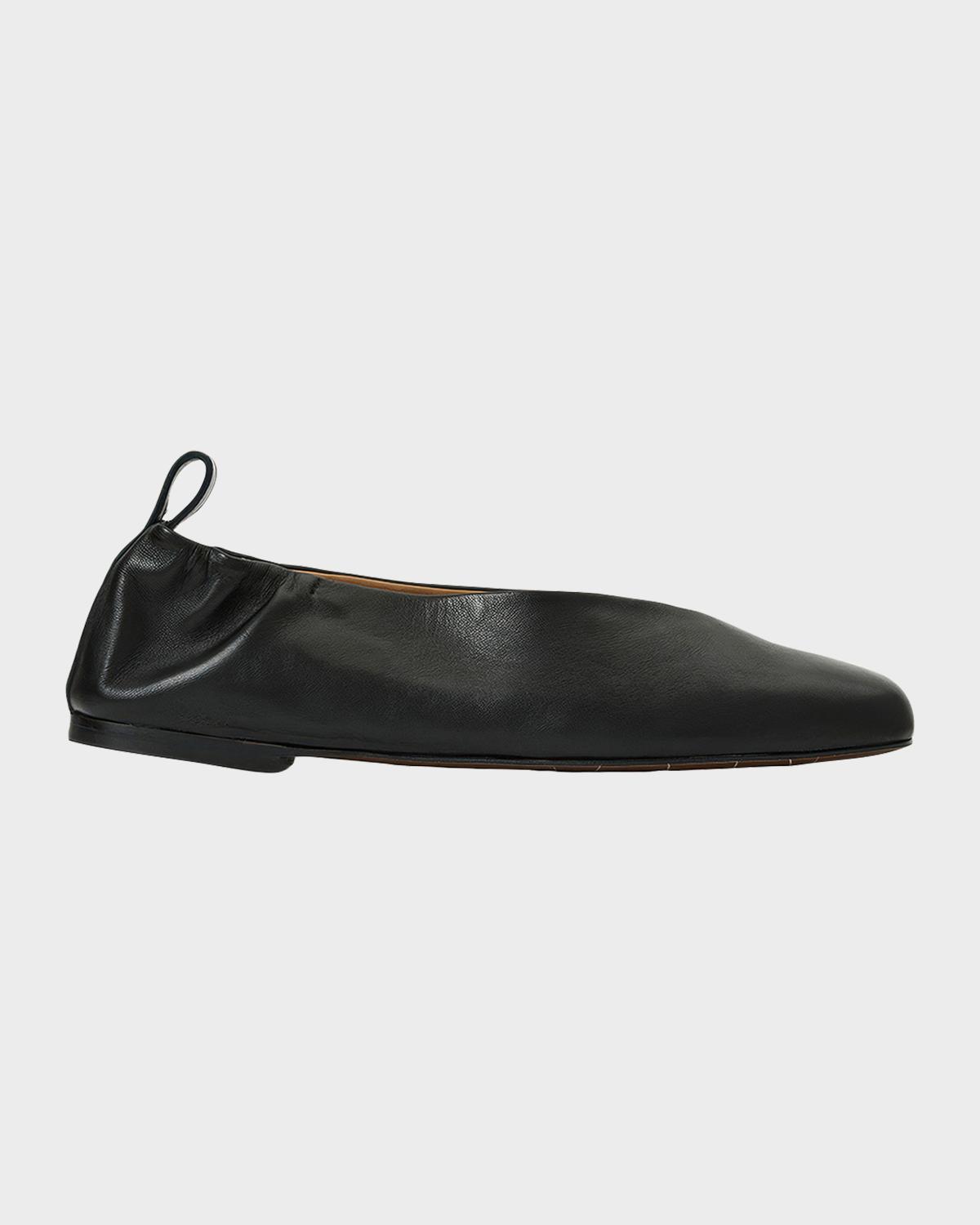 Aquatalia Clio Leather Ballerina Flats