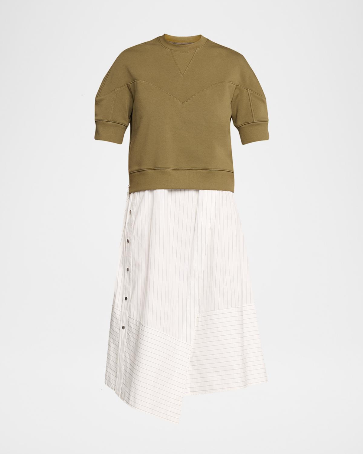 3.1 Phillip Lim French-Terry Combo Dress