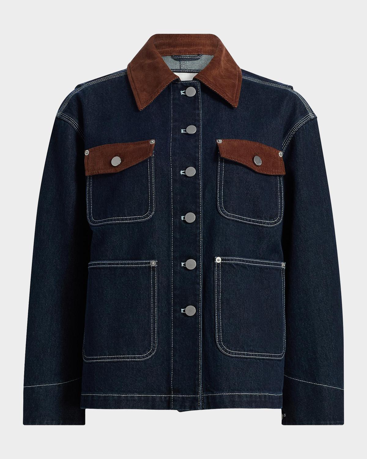 3.1 Phillip Lim Denim & Corduroy Chore Jacket
