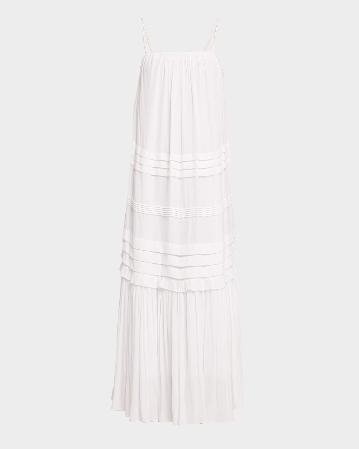 Ramy Brook Ruby Tiered Maxi Dress In White