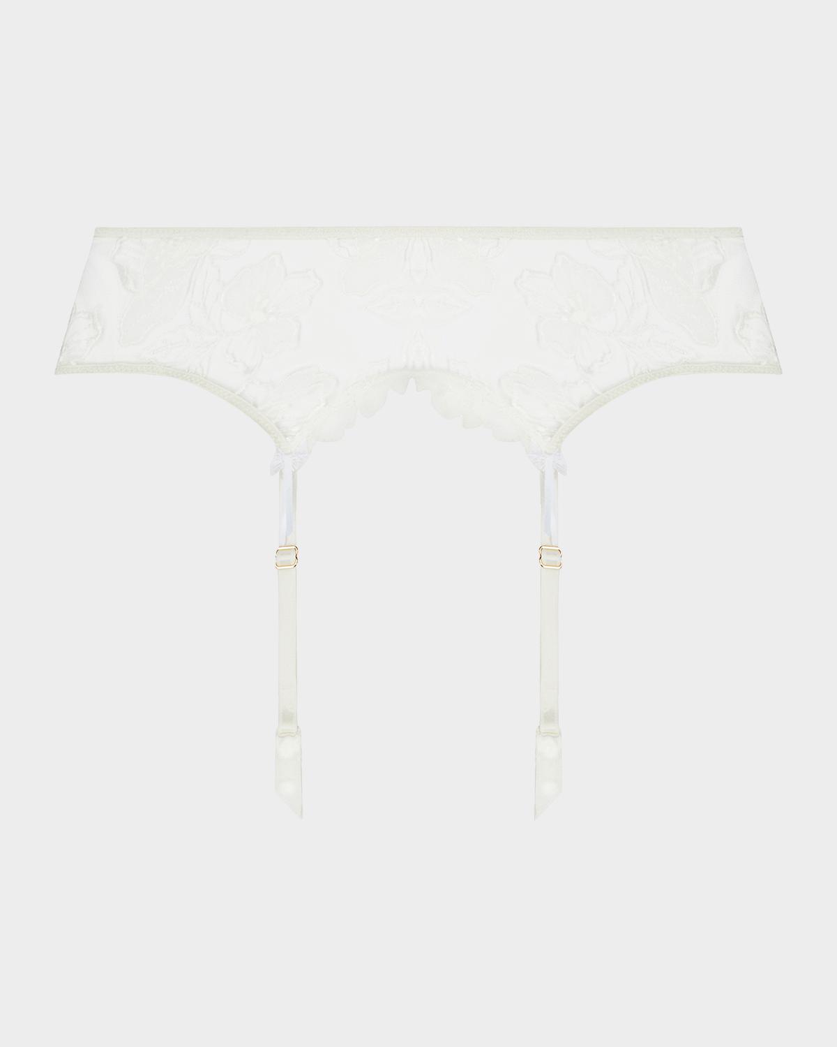Lise Charmel Sublime Organza Embroidered Lace Suspender Belt